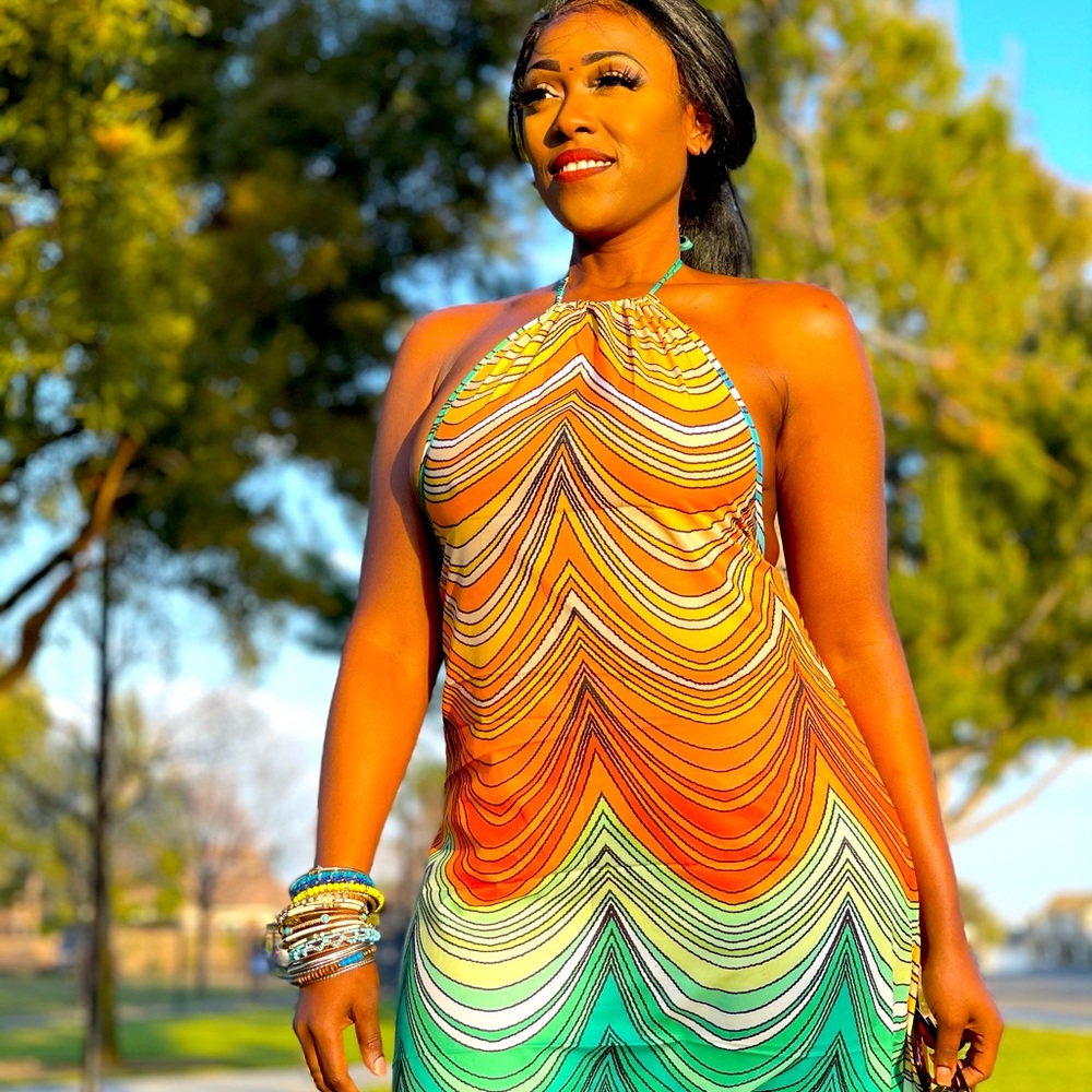 Multicolor Maxi Dress